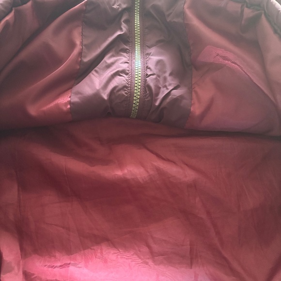 JustFab Womens Maroon Winter Long Jacket, Fur Hood, M - Picture 5 of 8